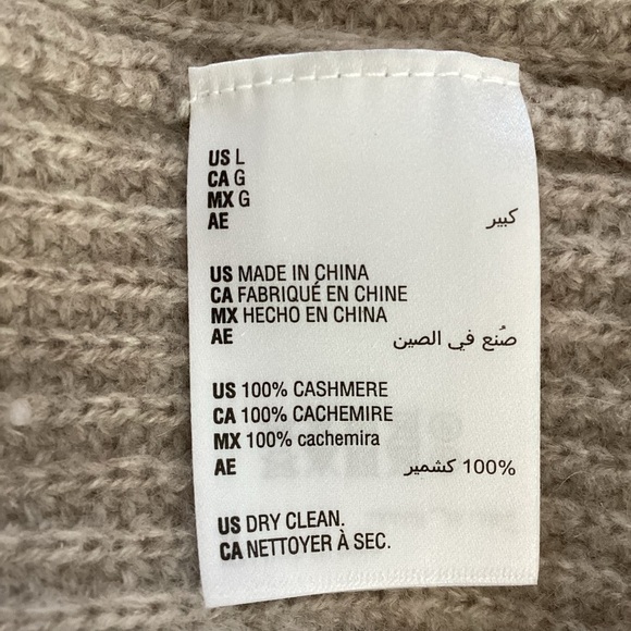 Charter Club Luxury 100% Cashmere Sweater Pullover Size Large Taupe - Picture 8 of 9